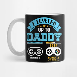 I Leveled Up To  2024  Soon To Be Dad 2024 Mug